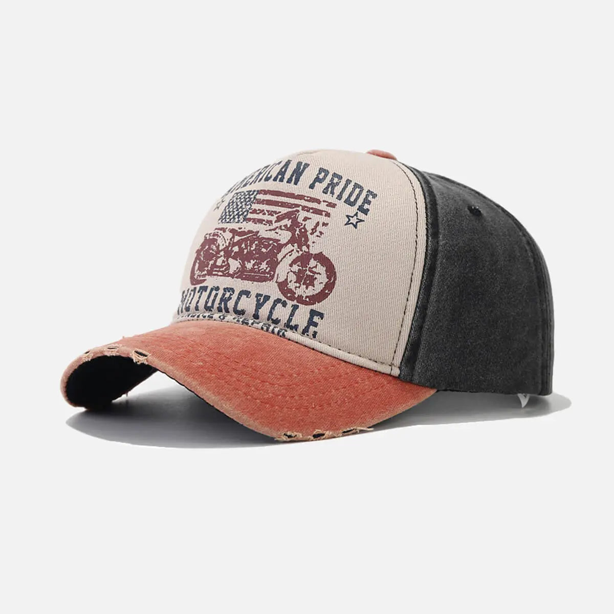 Vintage American Pride Motorcycle Baseball Cap Eleven Oasis