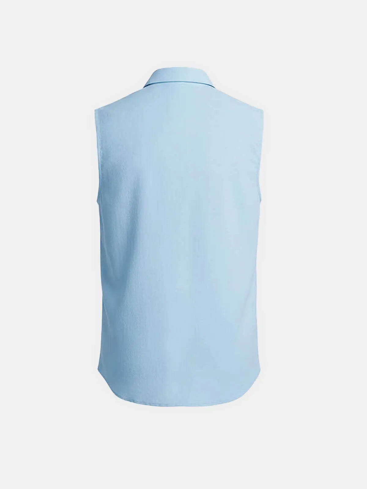 Men's Linen Sleeveless Button-Up Shirt Eleven Oasis