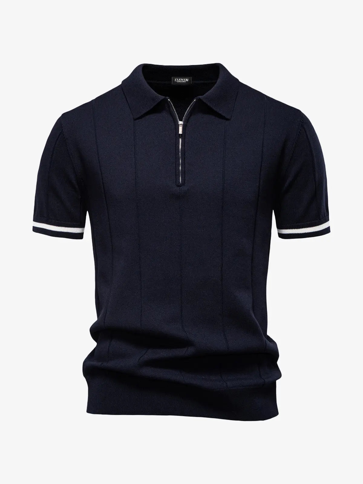 Men's Refined Slim Polo Knit Short Sleeve Shirt ElevenOasis