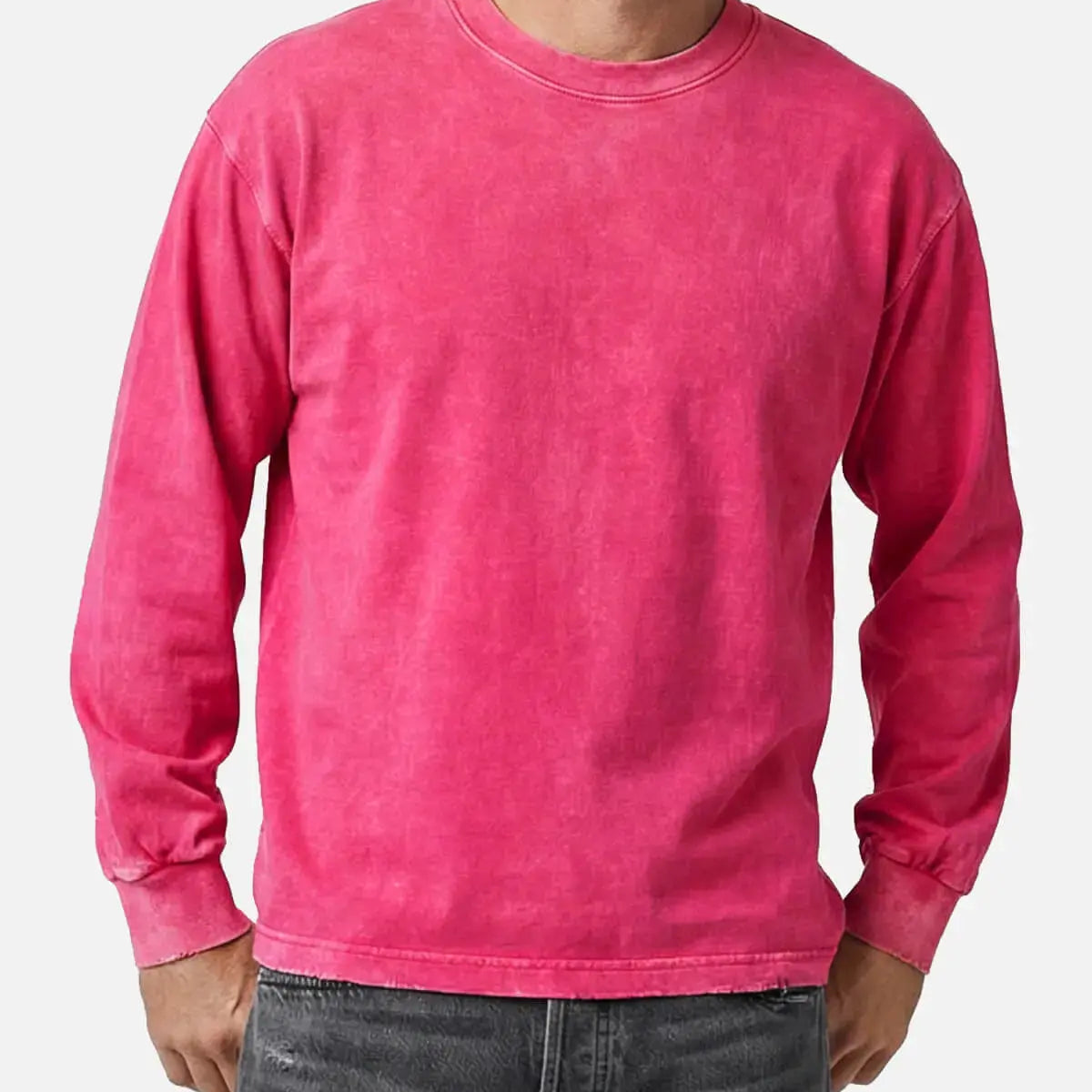 Men's Vintage Wash Long Sleeve T-shirt Eleven Oasis