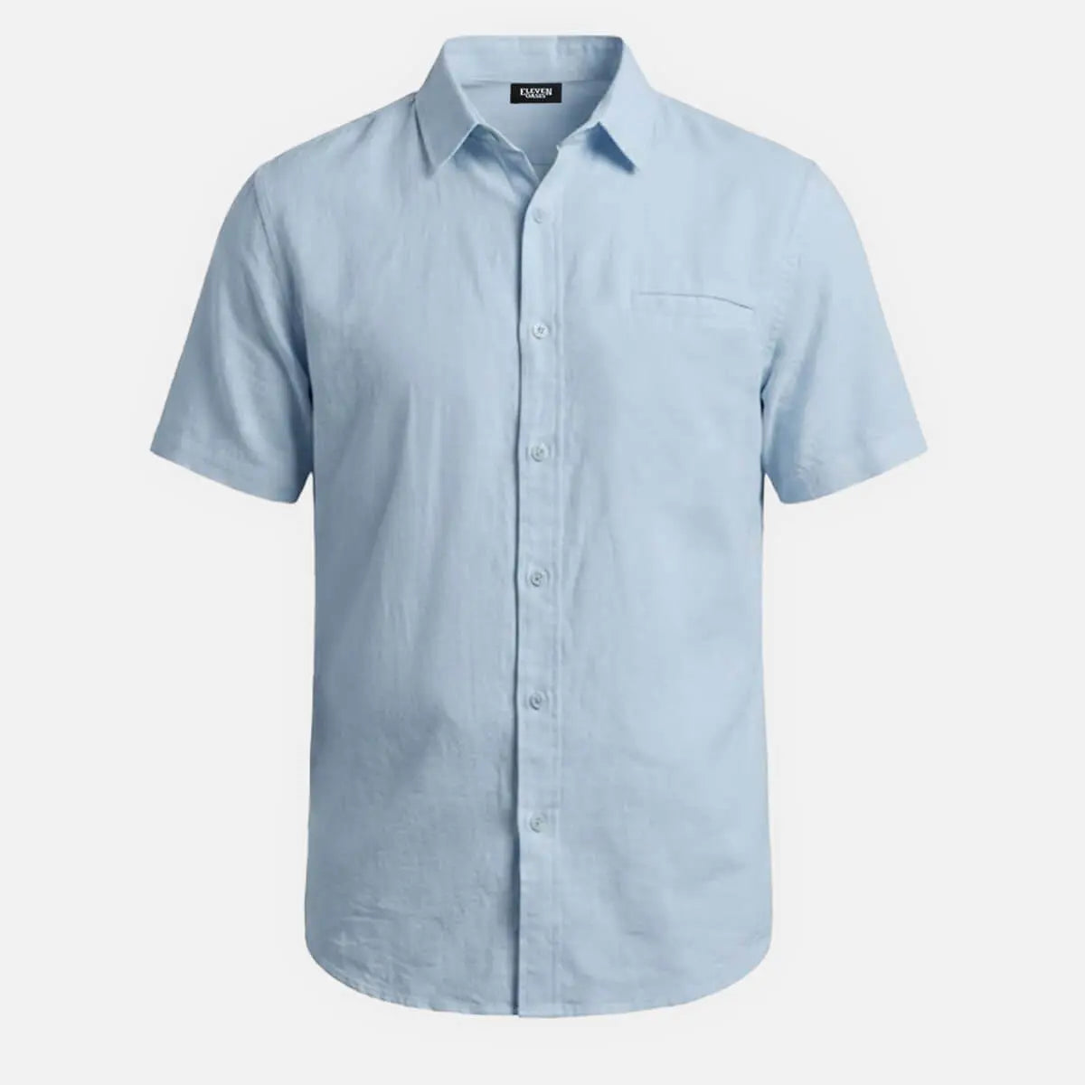 Men's Faux Chest Pocket Classic Short Sleeve Shirt Eleven Oasis
