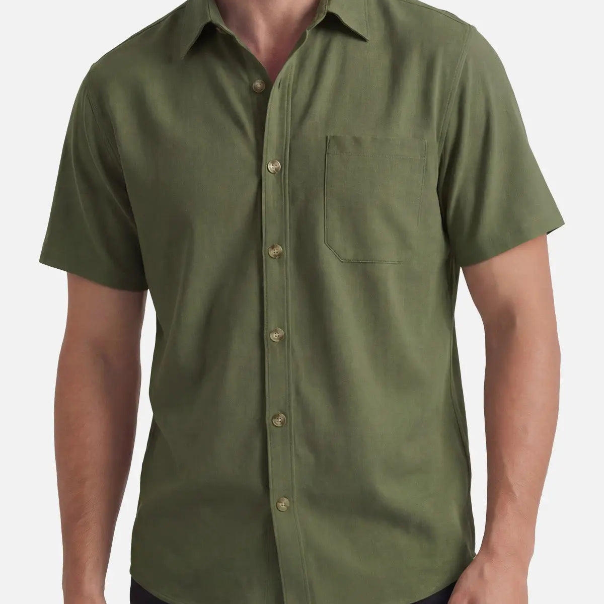 Men's Classic Chest Pocket Short Sleeve Shirt Eleven Oasis