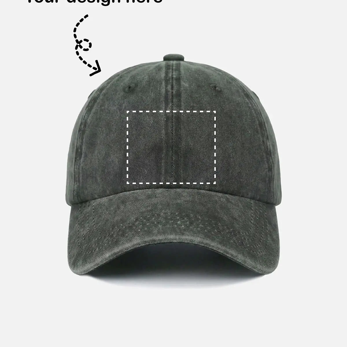 Customizable Washed Cotton Baseball Cap ElevenOasis