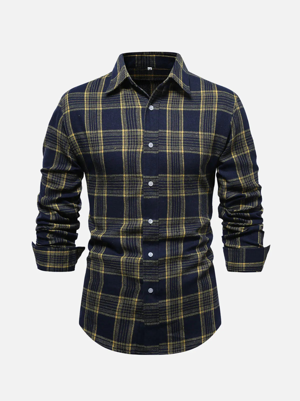 Men's Classic Plaid Long Sleeve Shirt ElevenOasis