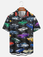 Men's Retro Muscle Car Short Sleeve Shirt Eleven Oasis