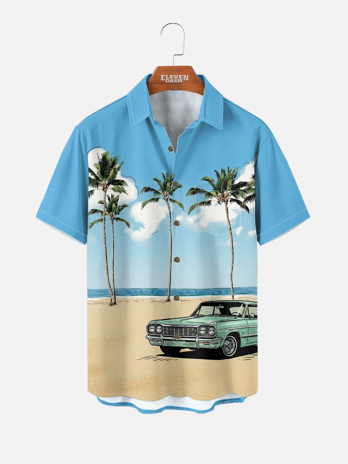 Men's Coastal Cruiser Short Sleeve Shirt Eleven Oasis
