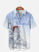 Tall Men's Yeti Merry Christmas Short Sleeve Shirt Eleven Oasis