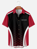 Men's Custom American Football Stripe Short Sleeve Shirt Eleven Oasis