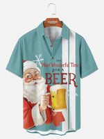 Tall Men's Most Wonderful Time for a Beer Short Sleeve Shirt Eleven Oasis