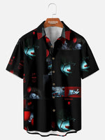 Men's IT Pennywise Collage Halloween Short Sleeve Shirt Eleven Oasis