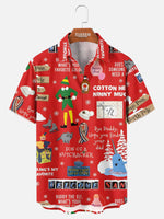 Tall Men's Buddy the Elf Quote Print Short Sleeve Shirt ElevenOasis