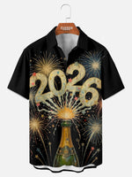Tall Men's 2026 Fireworks Champagne Pop Short Sleeve Shirt Eleven Oasis