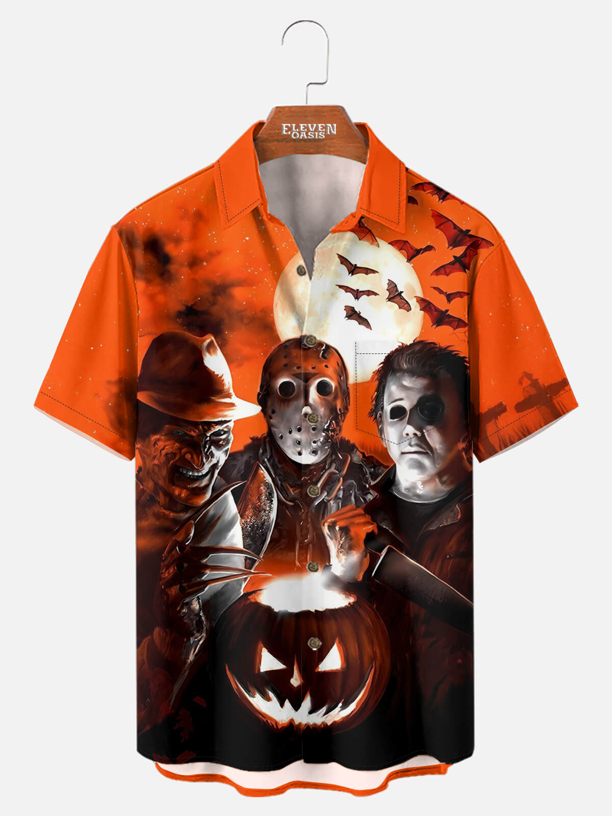 Men's Horror Legends Halloween Short Sleeve Shirt Eleven Oasis