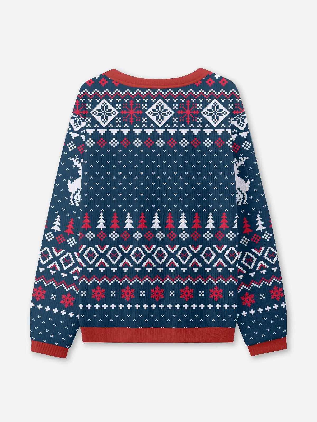 Ugly Christmas Sweater Ho Ho Ho Reindeer Sweatshirt Eleven Oasis