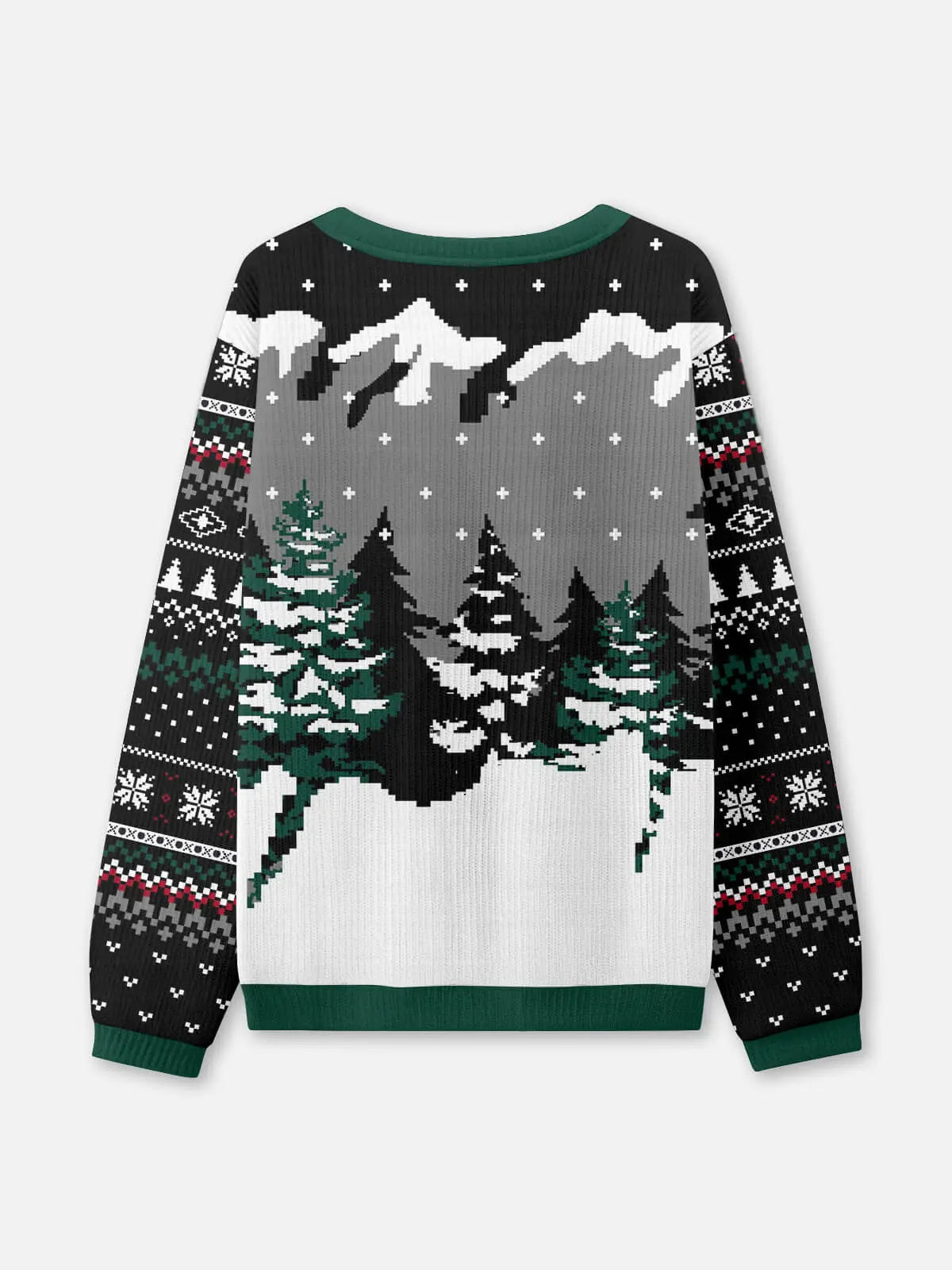 Biker Santa Ugly Christmas Sweatshirt ElevenOasis