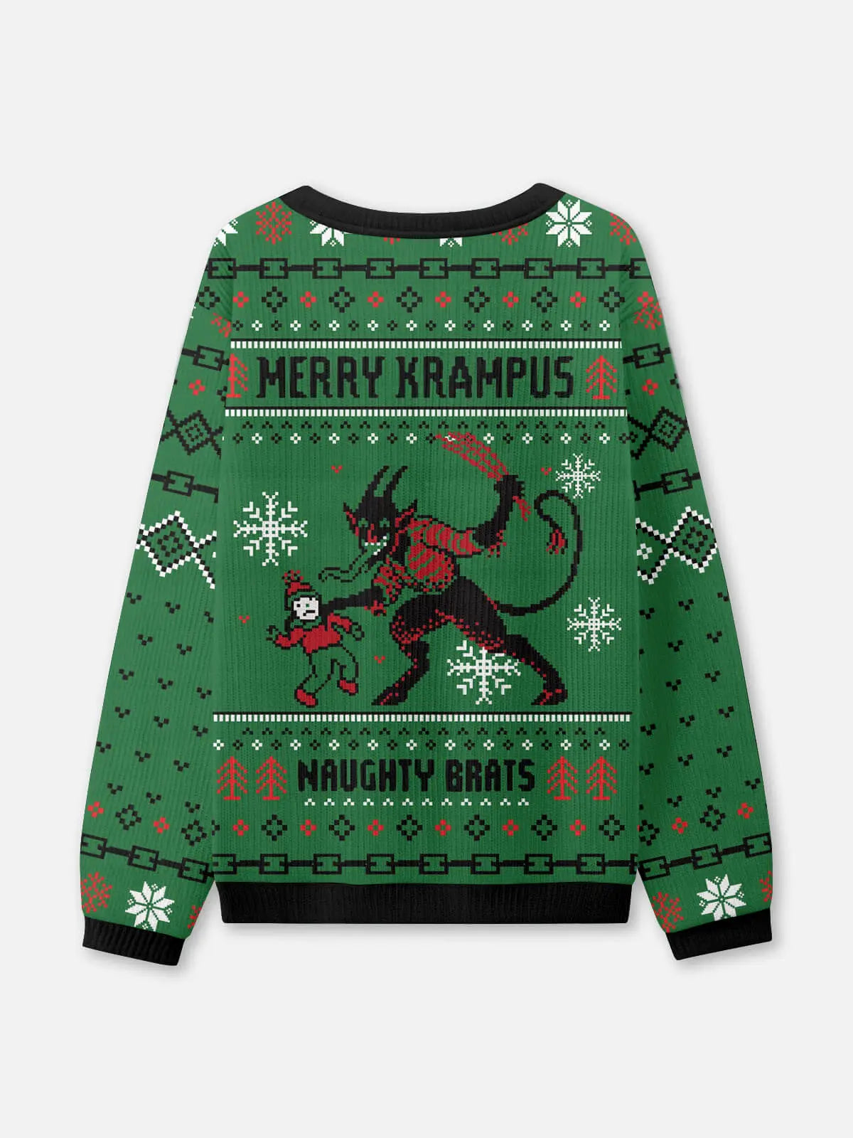 Merry Krampus Ugly Christmas Sweatshirt ElevenOasis
