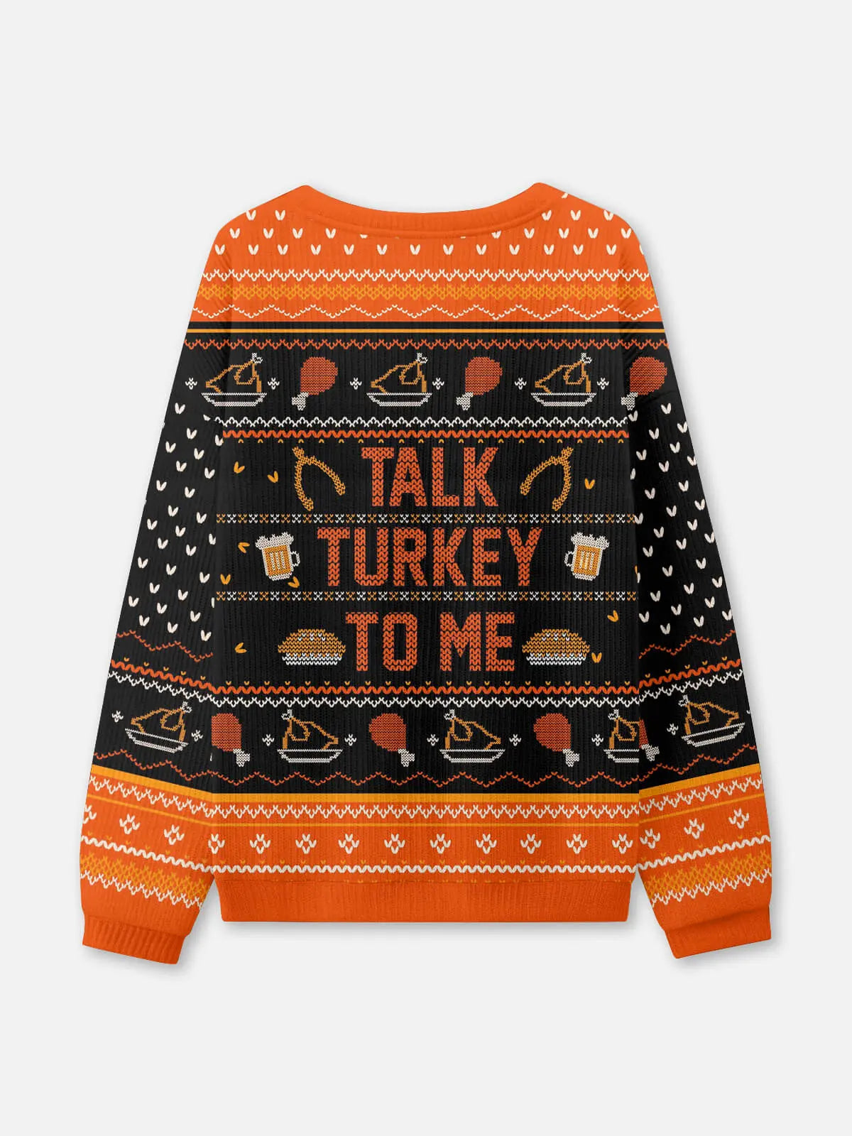 Talk Turkey To Me Thanksgiving Ugly Sweater ElevenOasis