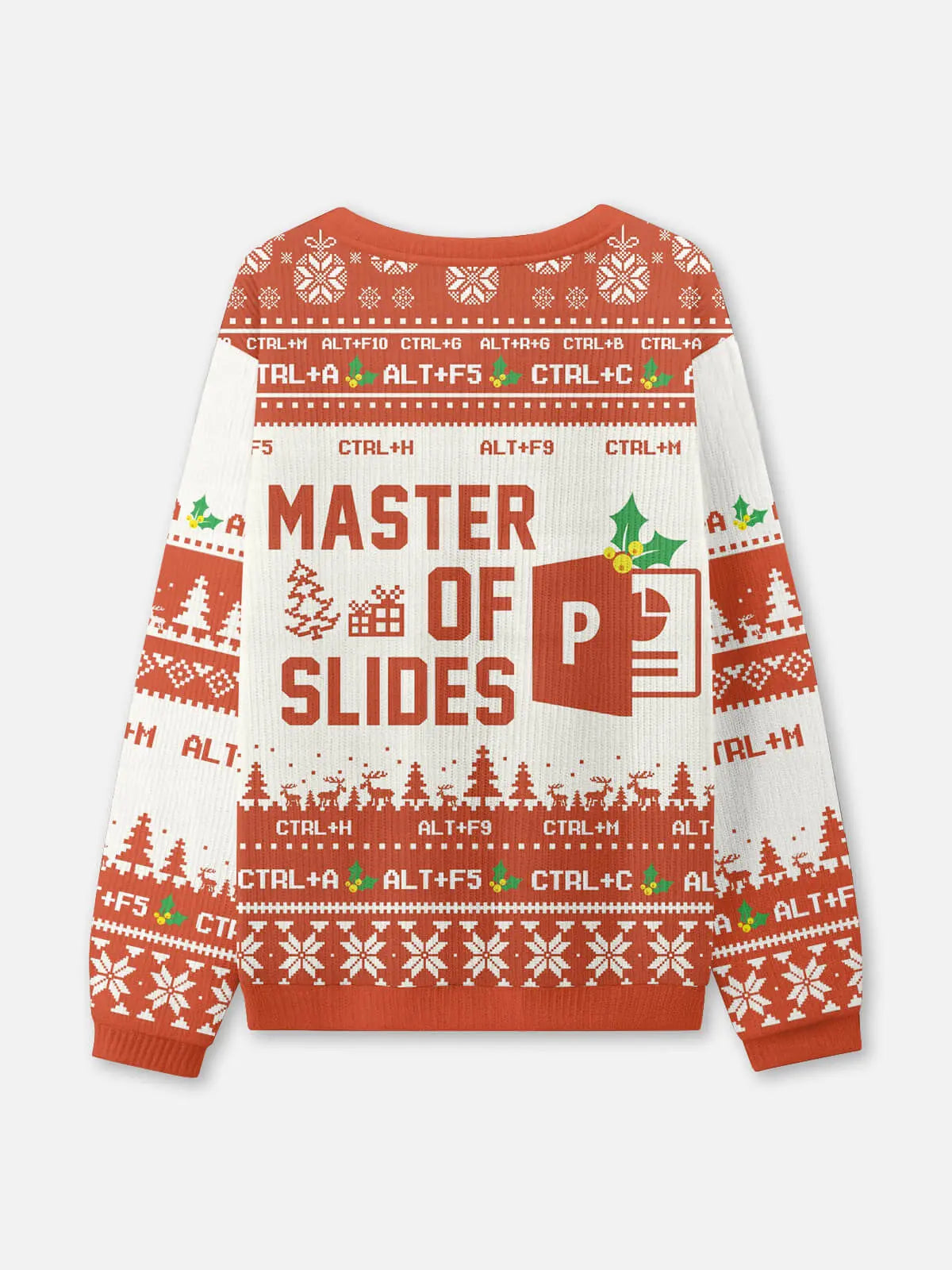 Ugly Christmas Sweater Microsoft Office Humor Sweatshirt ElevenOasis