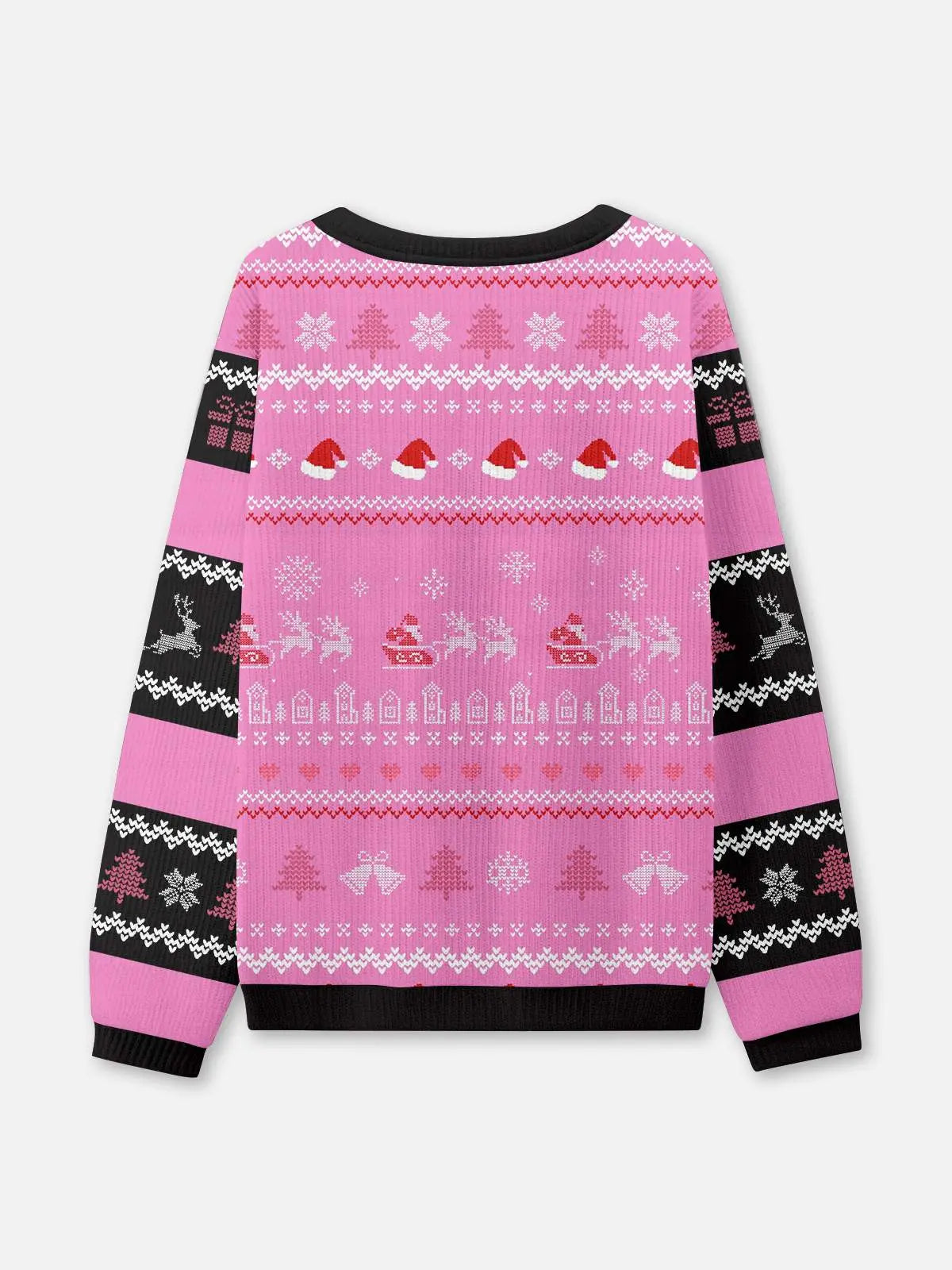 Sleigh Diva Pole Dancing Santa Ugly Christmas Sweater ElevenOasis