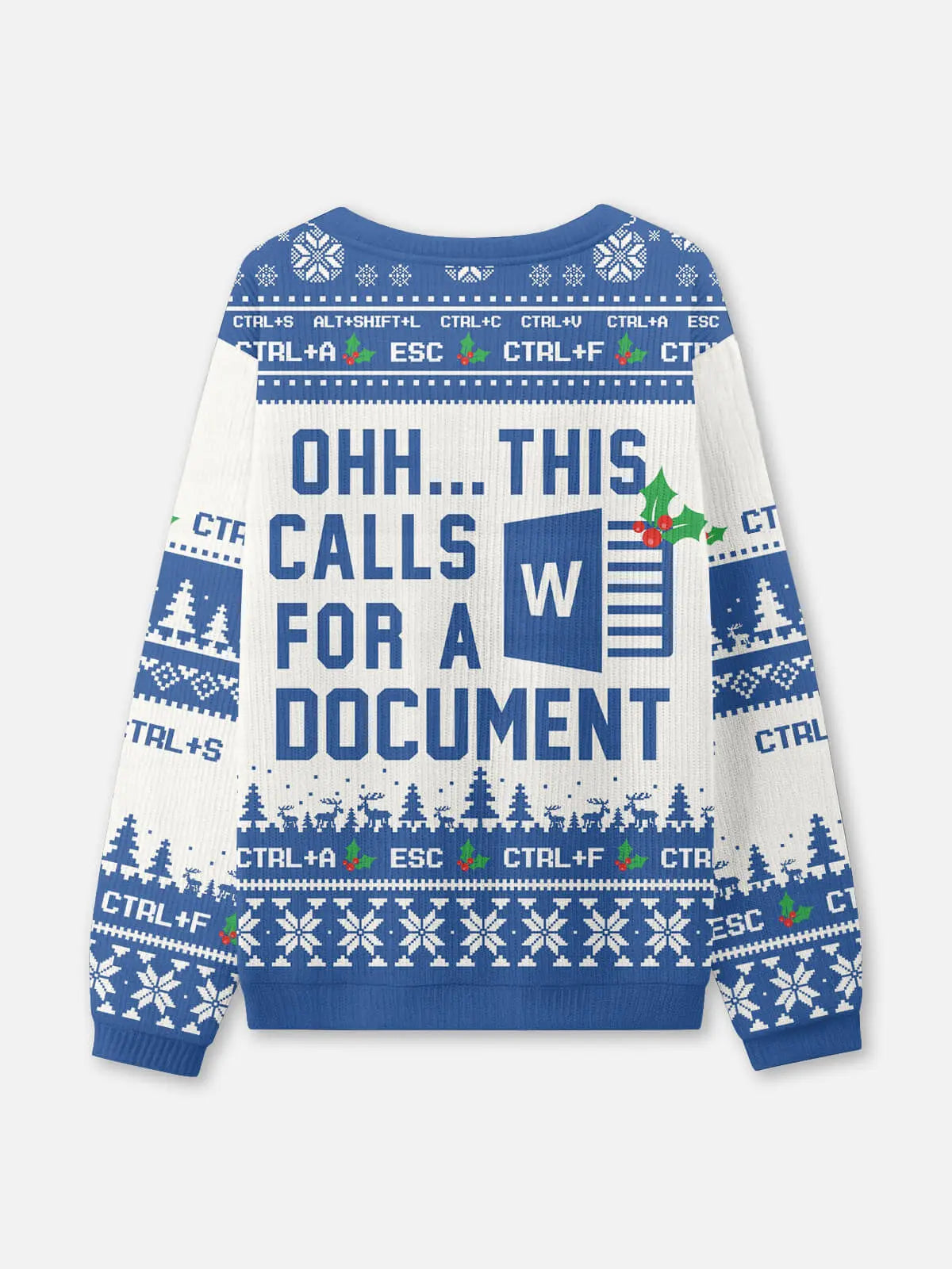 Ugly Christmas Sweater Spreadsheet Excel Spreadsheet Sweatshirt ElevenOasis