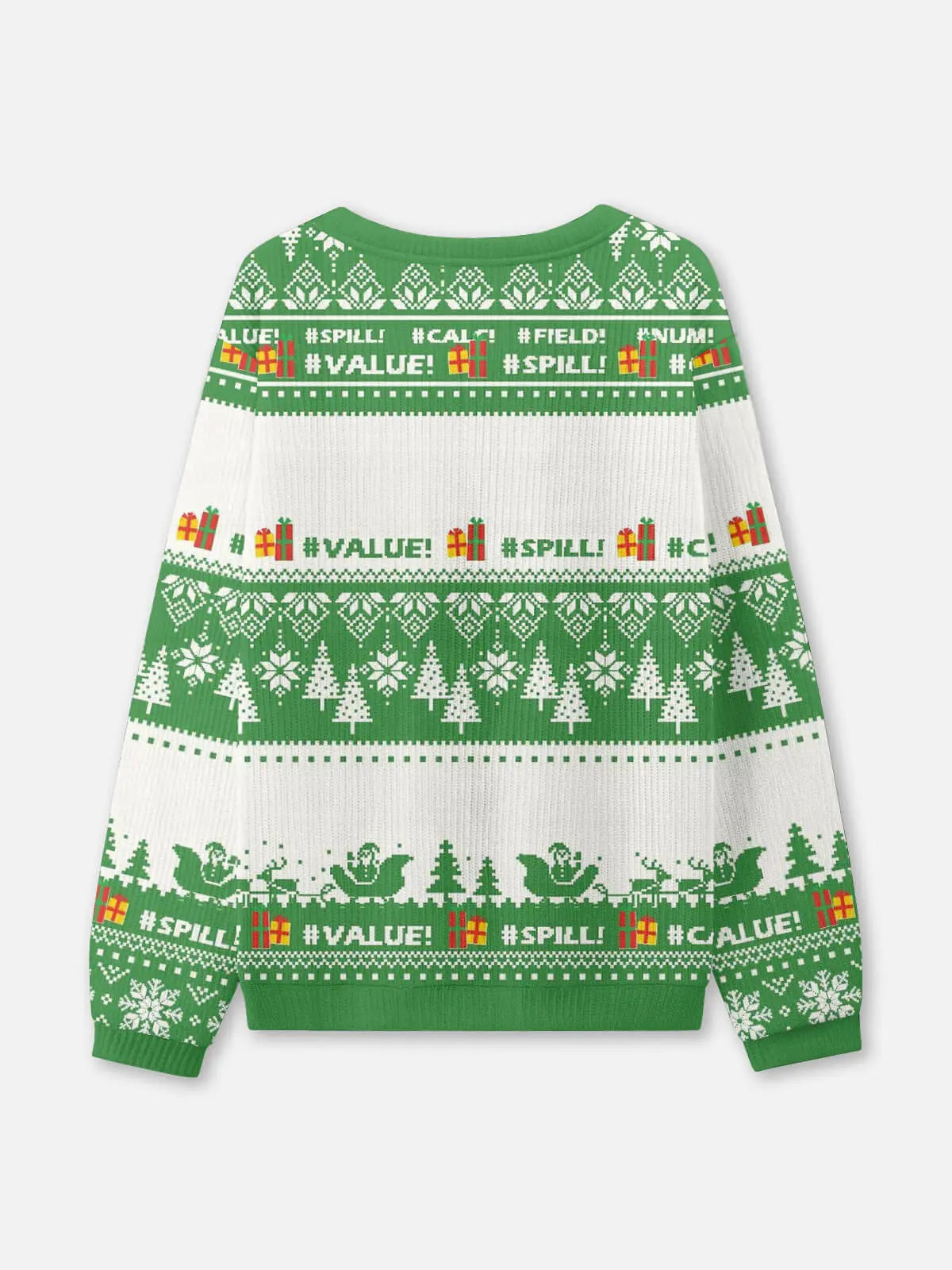 Time to Fire Up Excel Spreadsheet Ugly Christmas Sweatshirt ElevenOasis