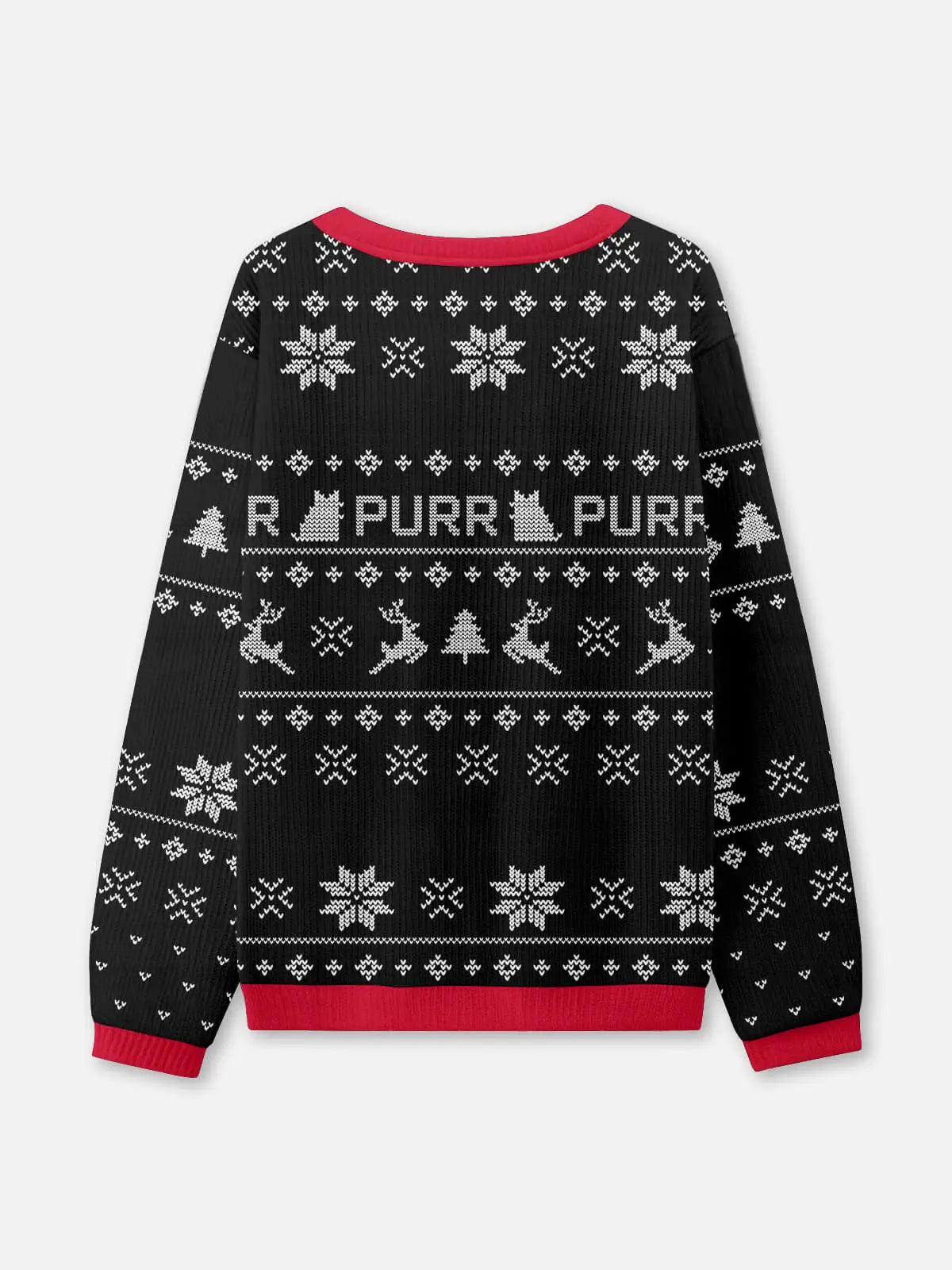 Meowy Christmas Ugly Christmas Sweatshirt ElevenOasis