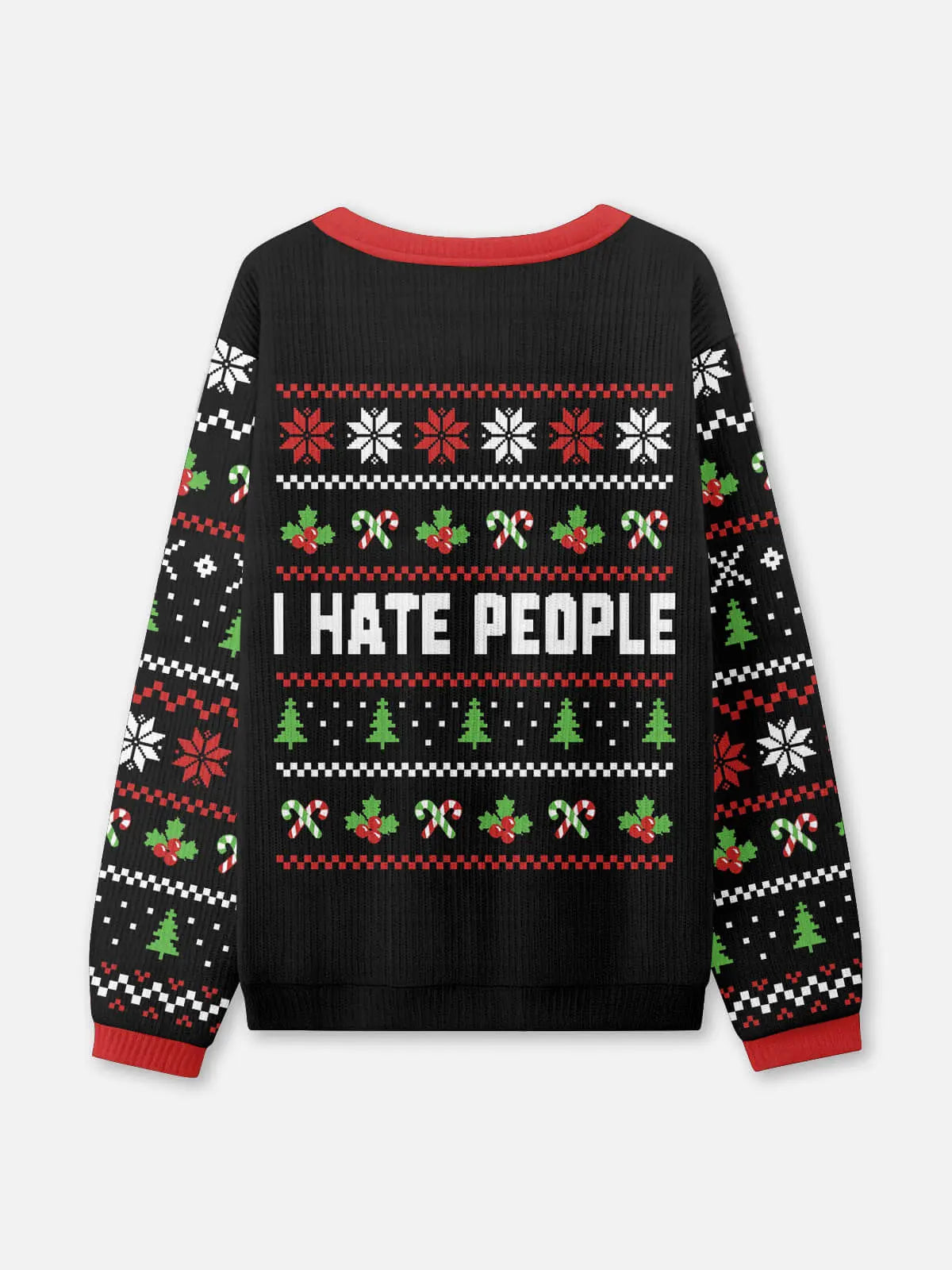 I Hate People Ugly Christmas Sweatshirt ElevenOasis