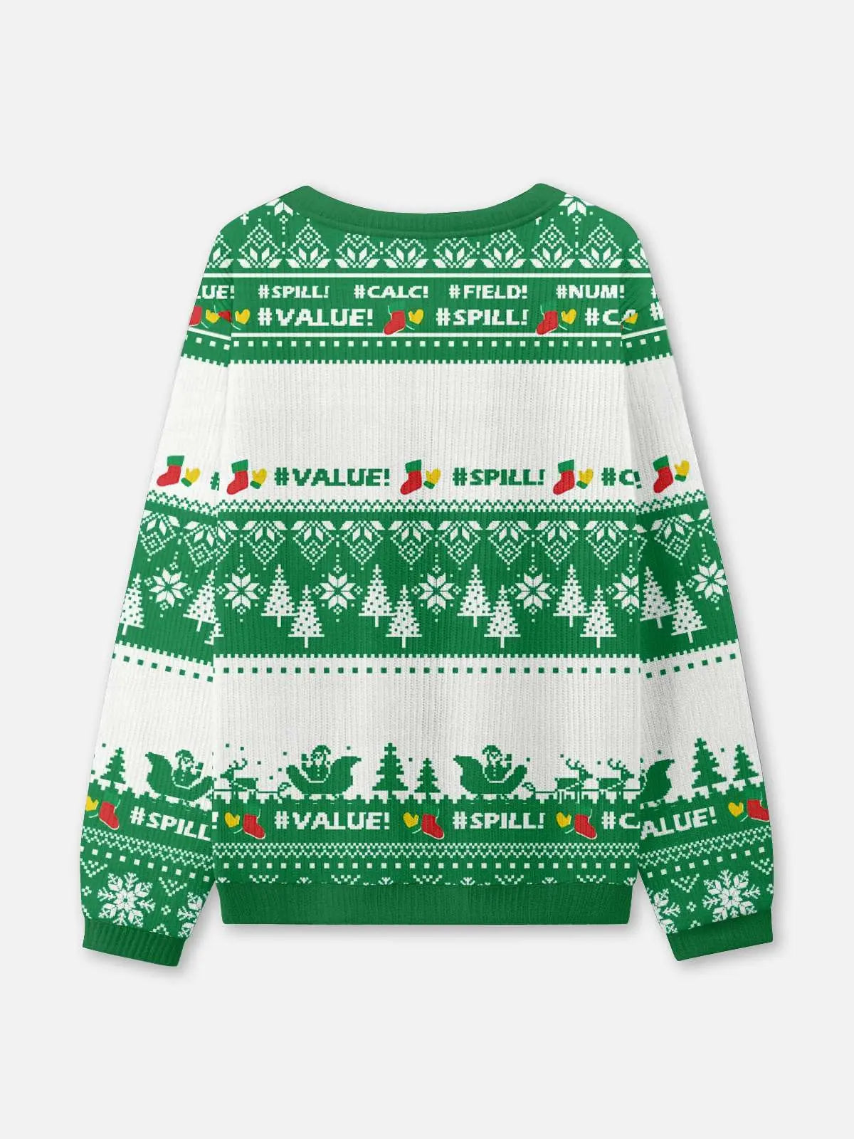 Excel Spreadsheet Emergency Ugly Christmas Sweatshirt