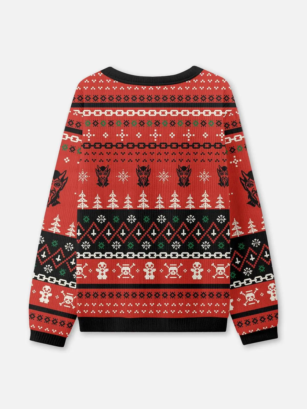 Merry Krampus Dark Christmas Ugly Christmas Sweater ElevenOasis