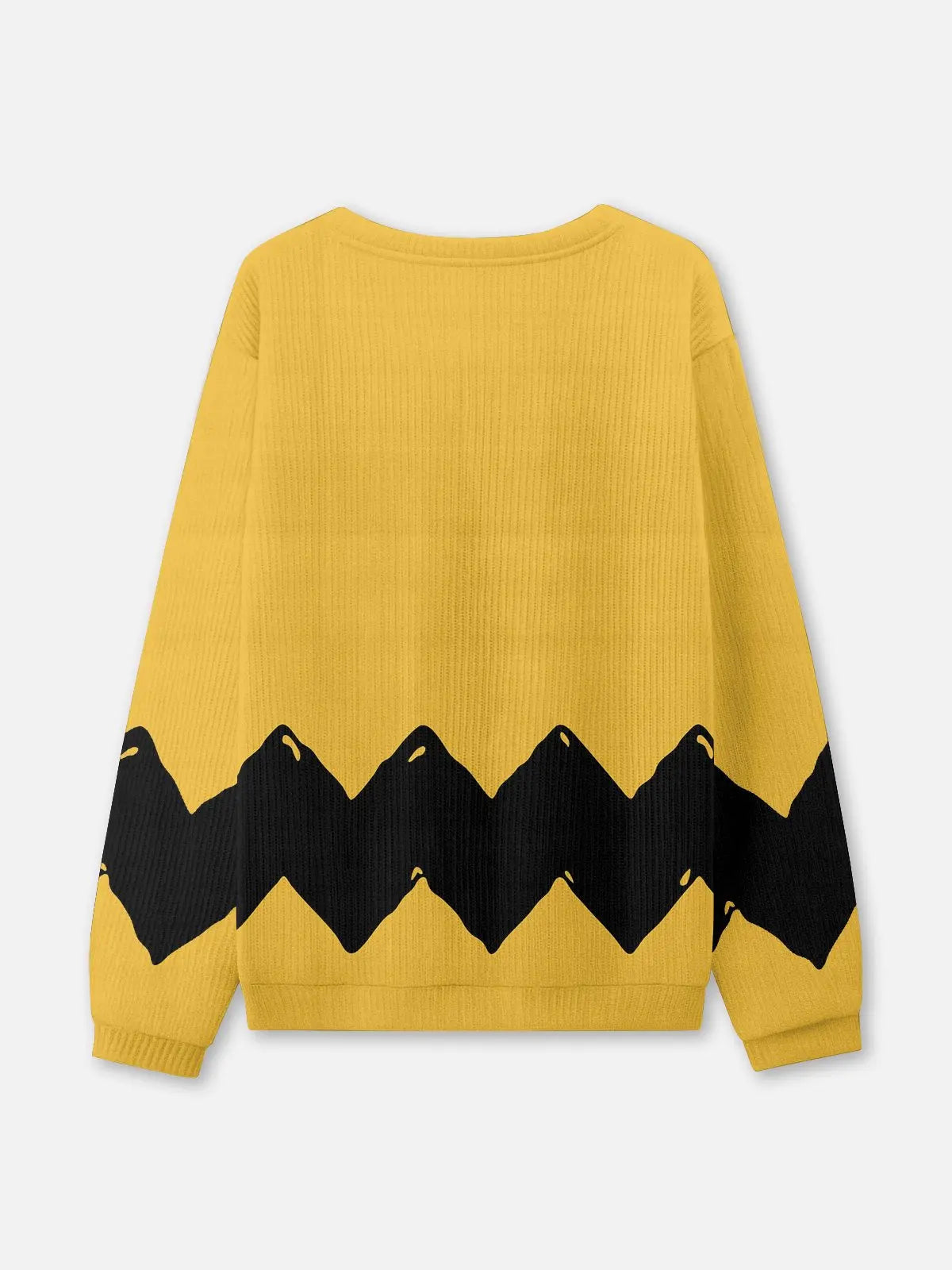 Comic Zigzag Crew Neck Sweater ElevenOasis