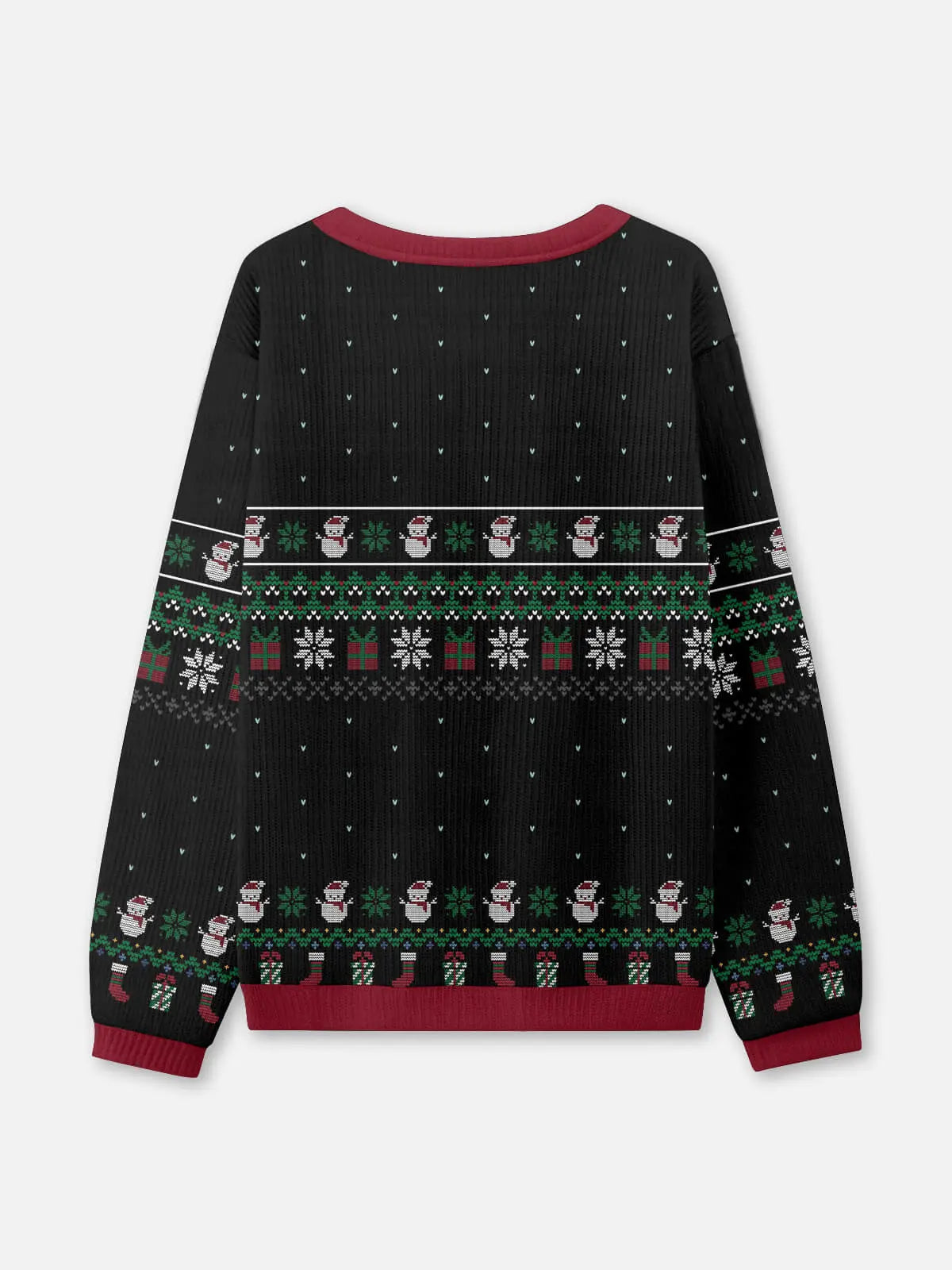 Naughty Santa Ho Ho Ho Ugly Christmas Sweatshirt ElevenOasis