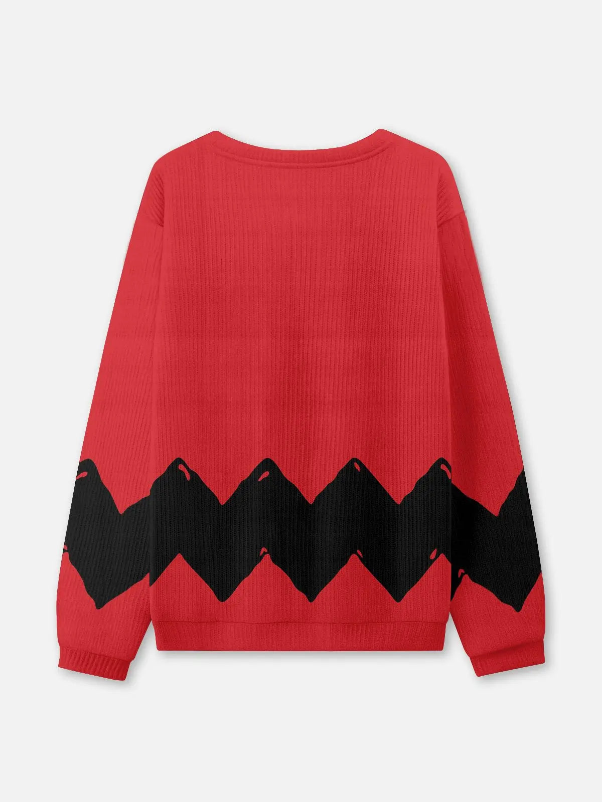 Comic Zigzag Crew Neck Sweater ElevenOasis