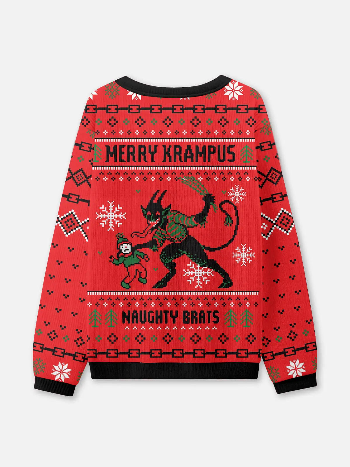 Merry Krampus Ugly Christmas Sweatshirt ElevenOasis