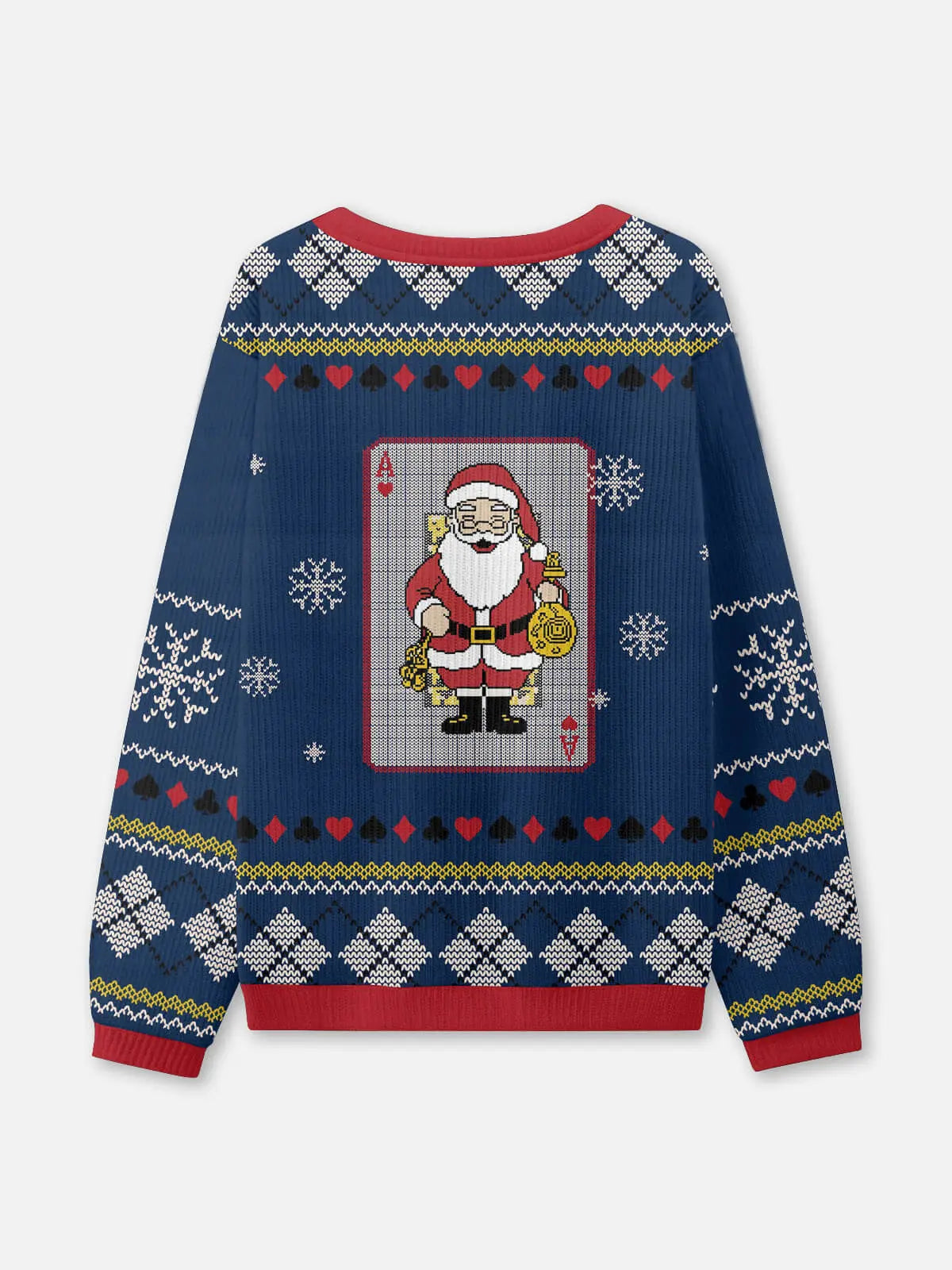 Ace of Santa Ugly Christmas Sweatshirt Eleven Oasis