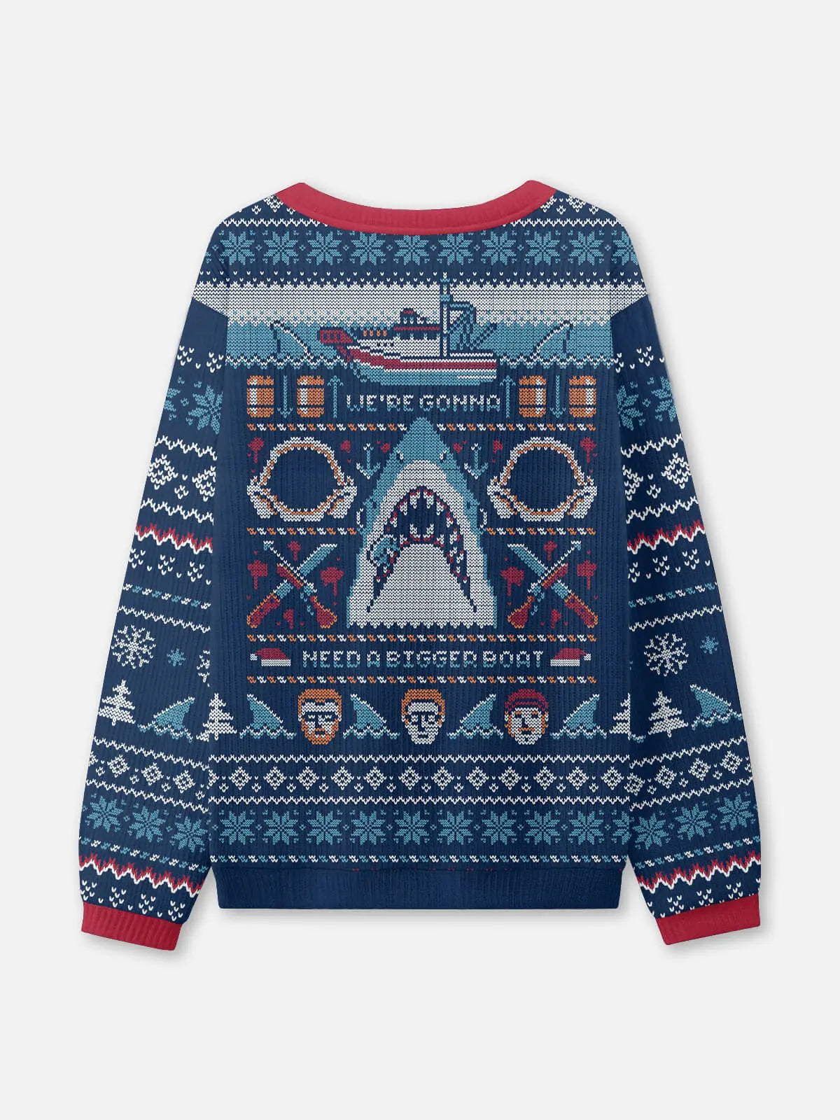 Jaws Ugly Christmas Sweatshirt ElevenOasis