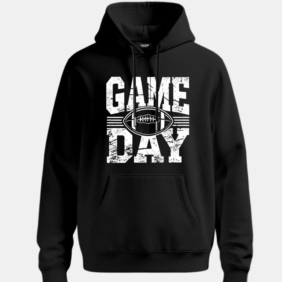 Game Day Football Graphic Hoodie Eleven Oasis