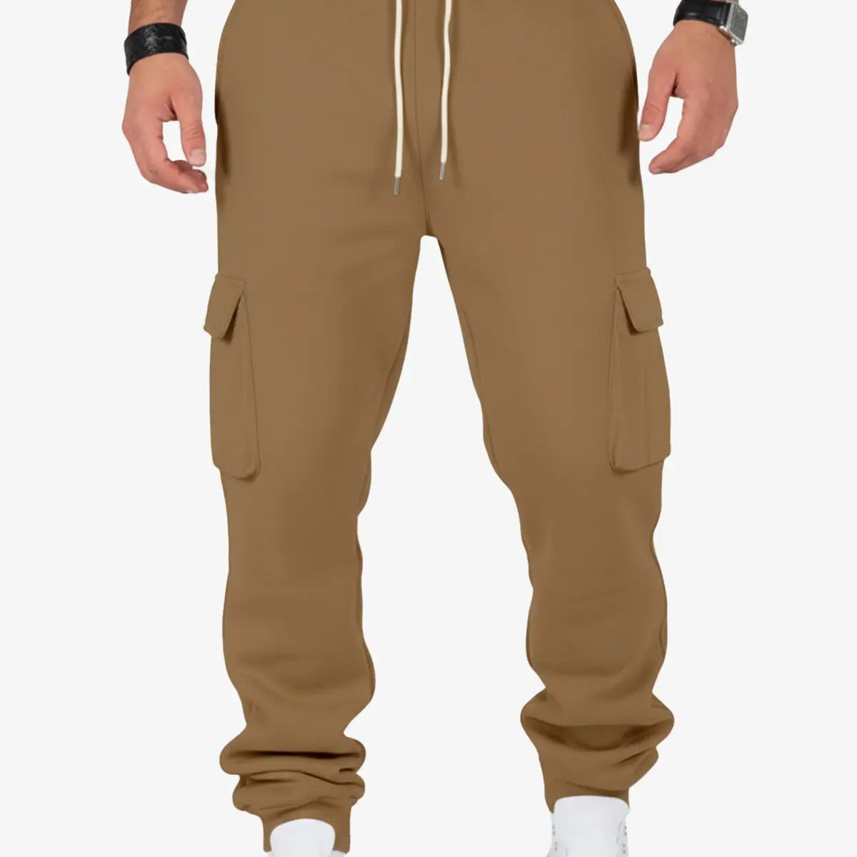 Men's Cargo Pocket Drawstring Jogger Pants ElevenOasis