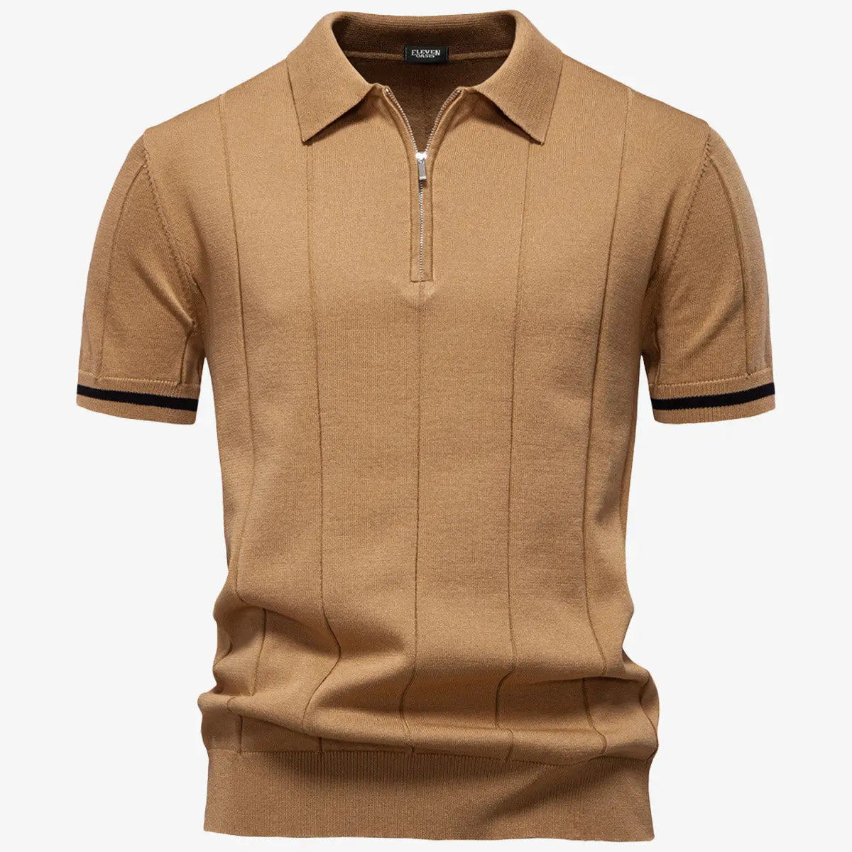 Men's Refined Slim Polo Knit Short Sleeve Shirt ElevenOasis