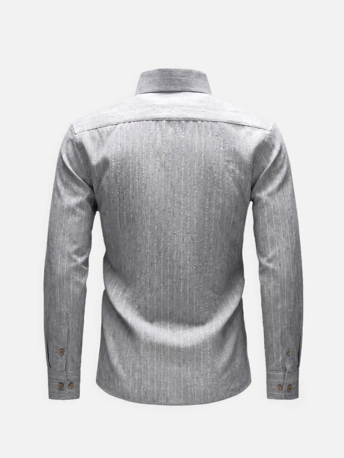 Men's Subtle Sheen Striped Long Sleeve Shirt Eleven Oasis