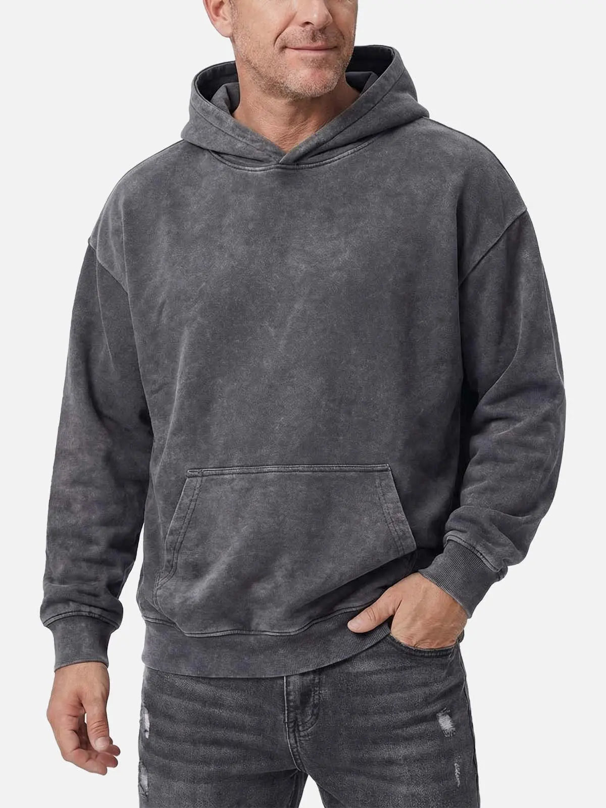Men's Vintage Washed Cotton Hoodie Eleven Oasis