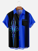 Men's Hot Rod Car Stripe Short Sleeve Shirt ElevenOasis