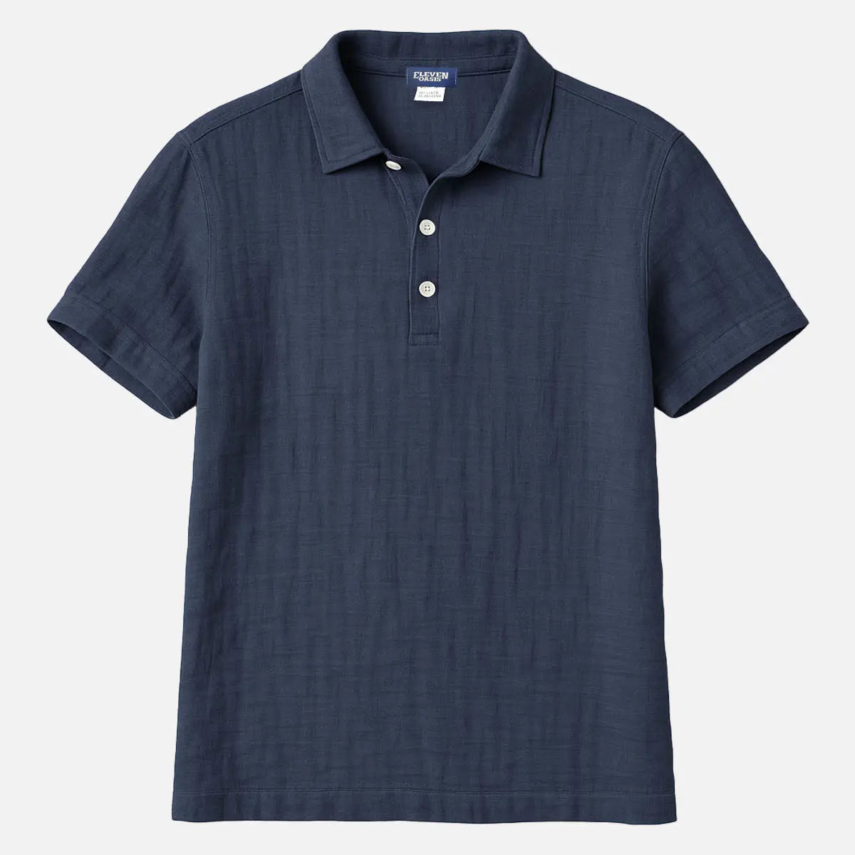 Men's Linen Blend Polo Shirt Eleven Oasis