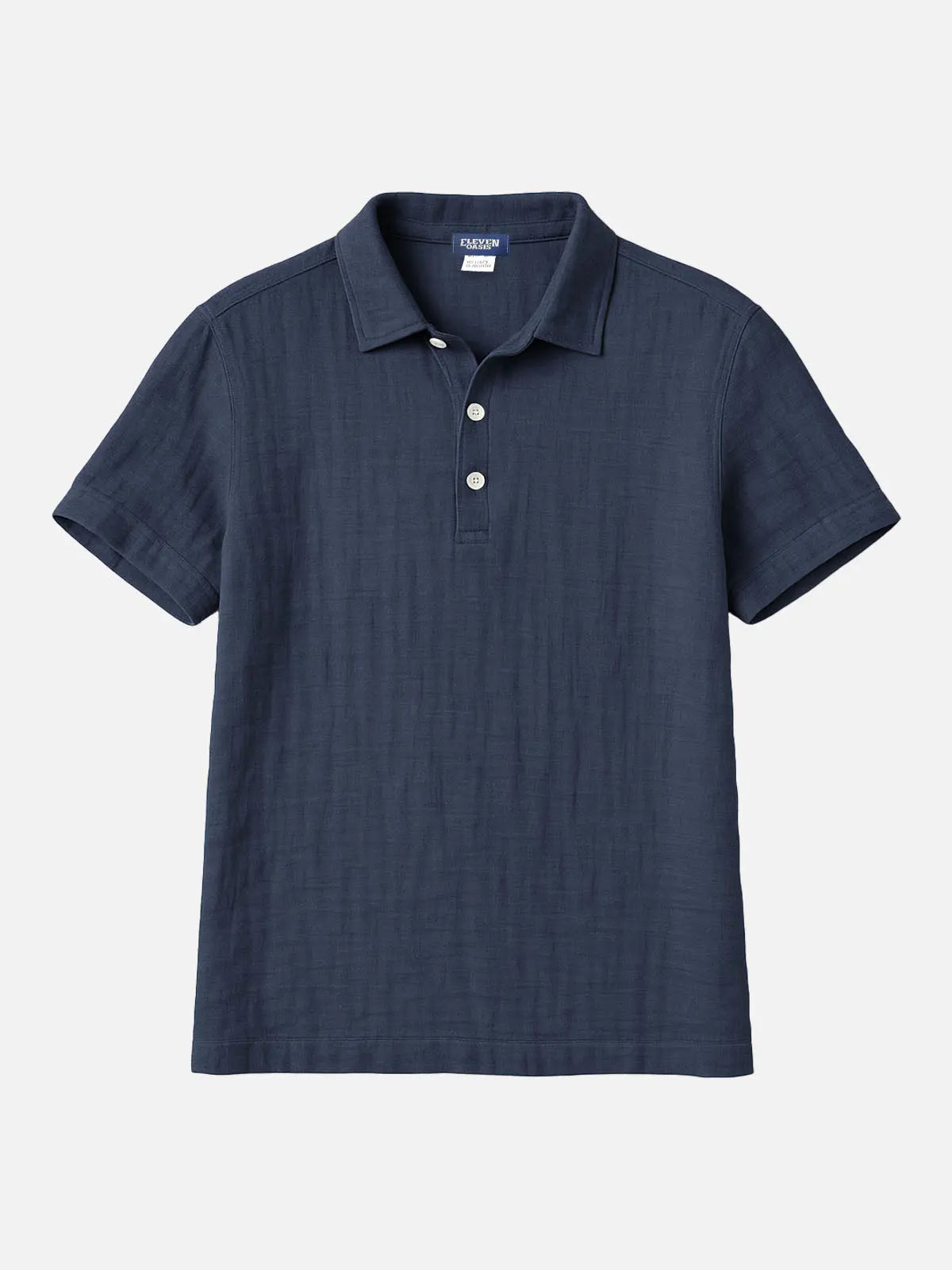 Men's Linen Blend Polo Shirt Eleven Oasis