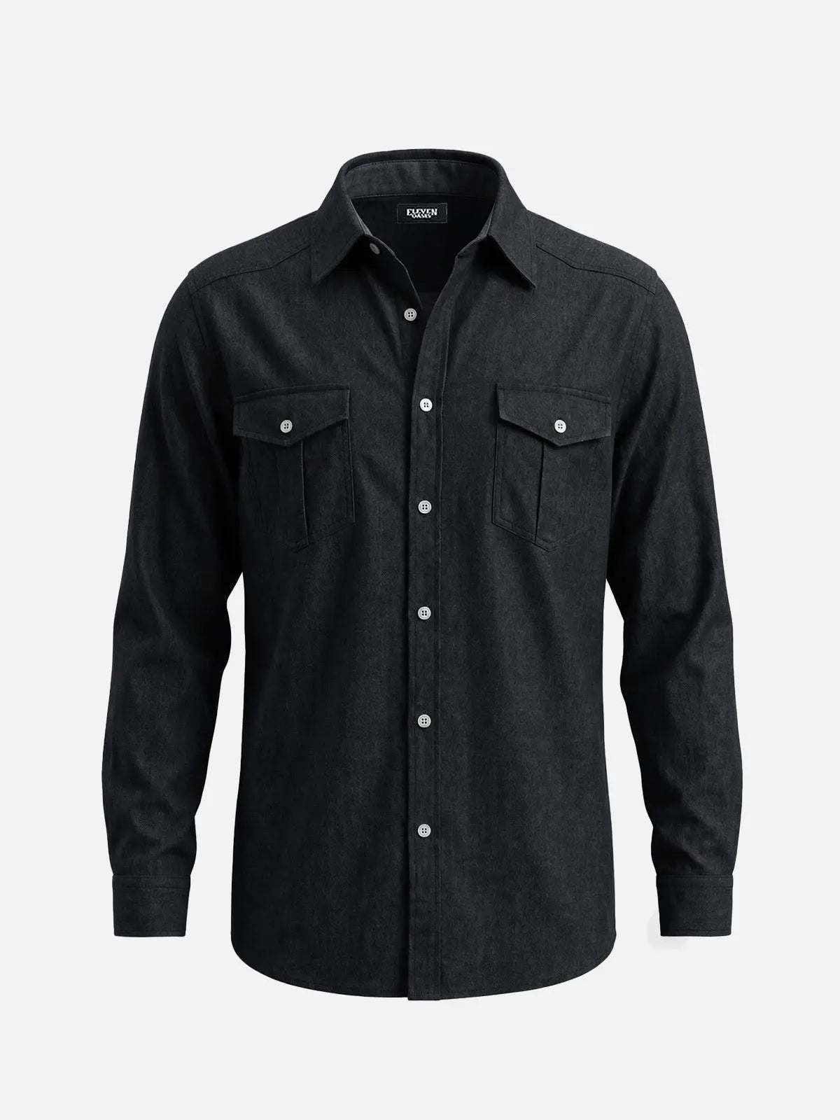 Men's Western Yoke Double Pocket Long Sleeve Shirt Eleven Oasis