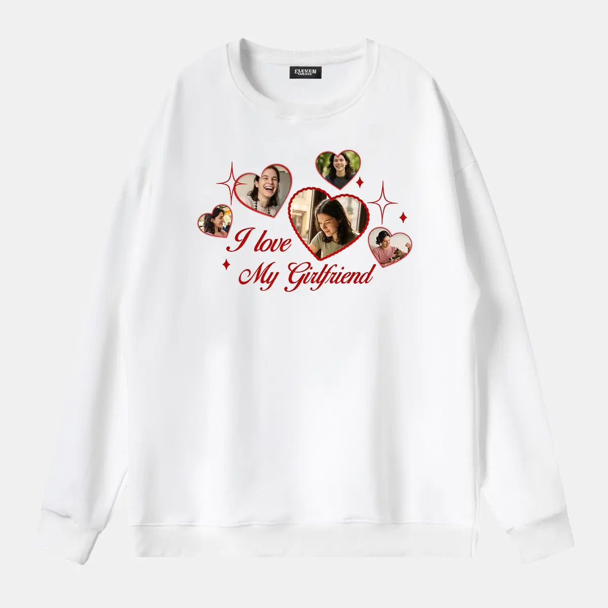Custom Love Photo Sweatshirt Eleven Oasis