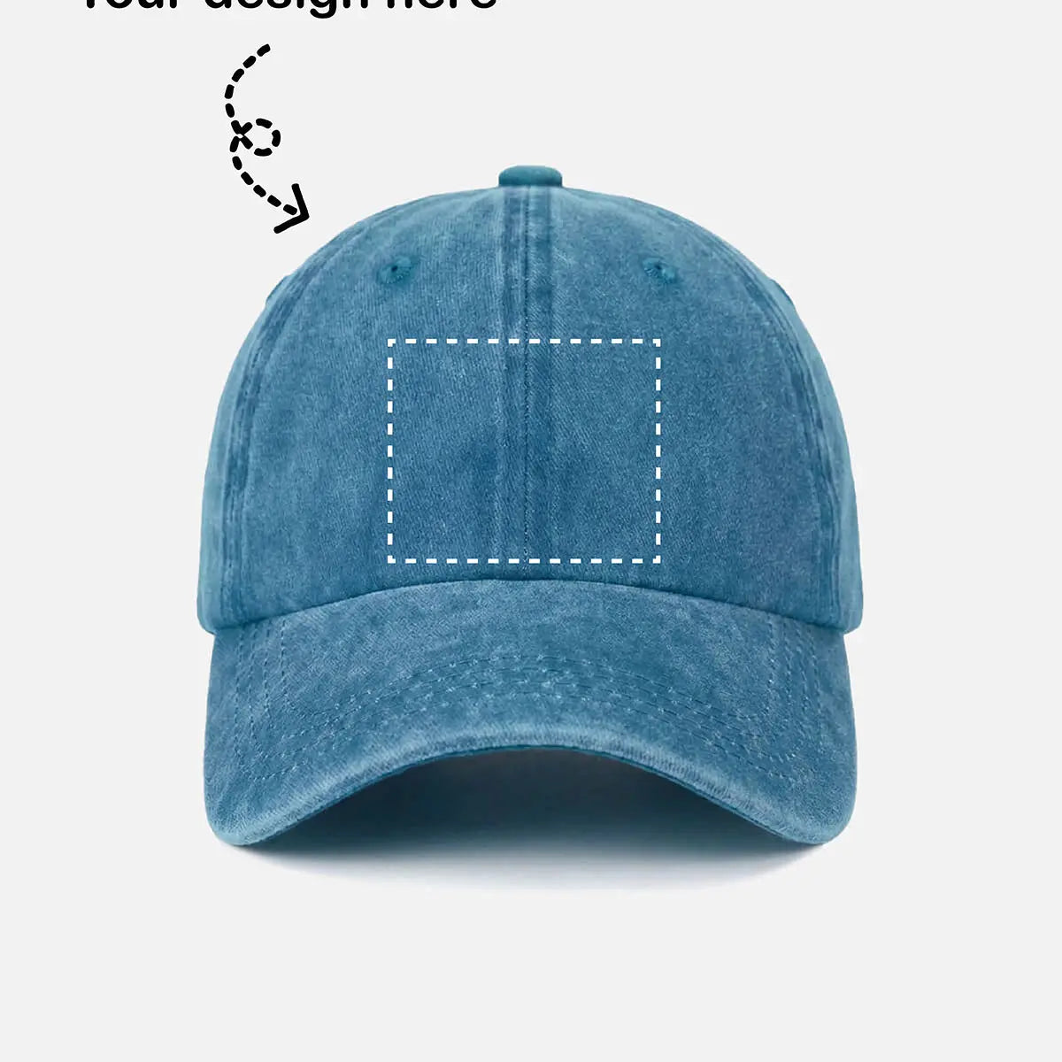 Customizable Washed Cotton Baseball Cap ElevenOasis