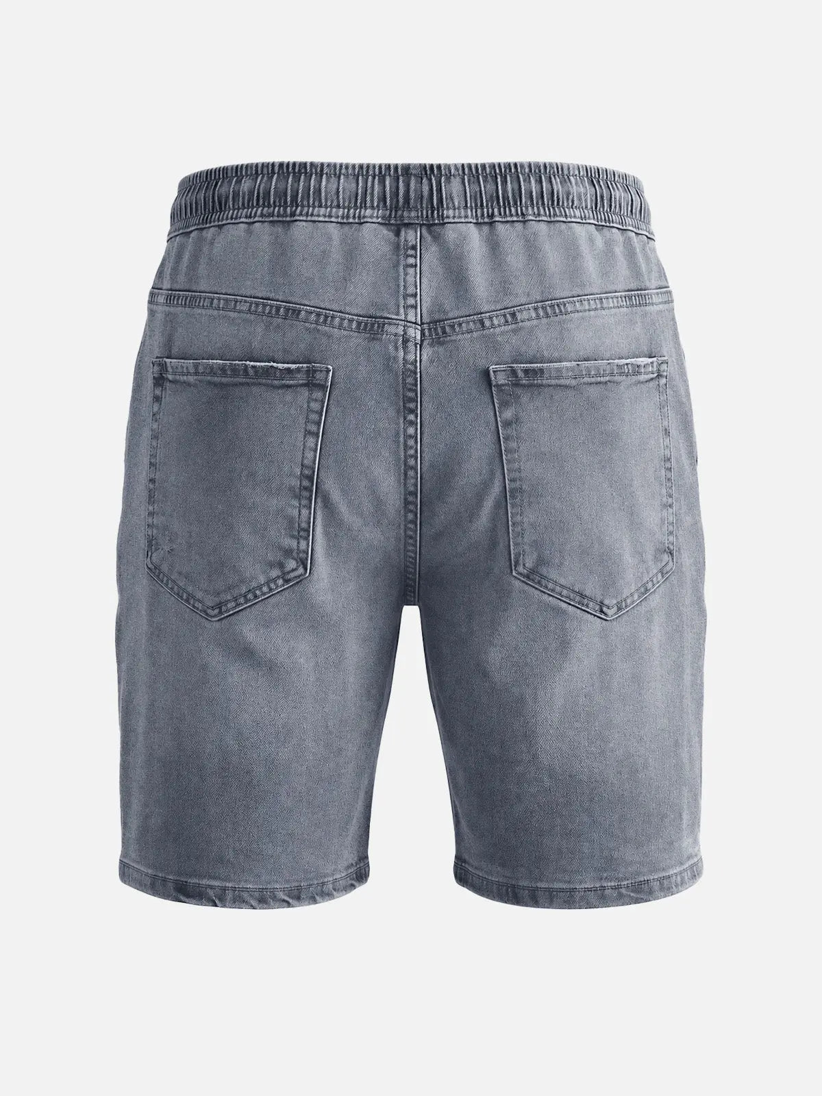 Men's Stretch Cotton Distressed Denim Shorts Eleven Oasis