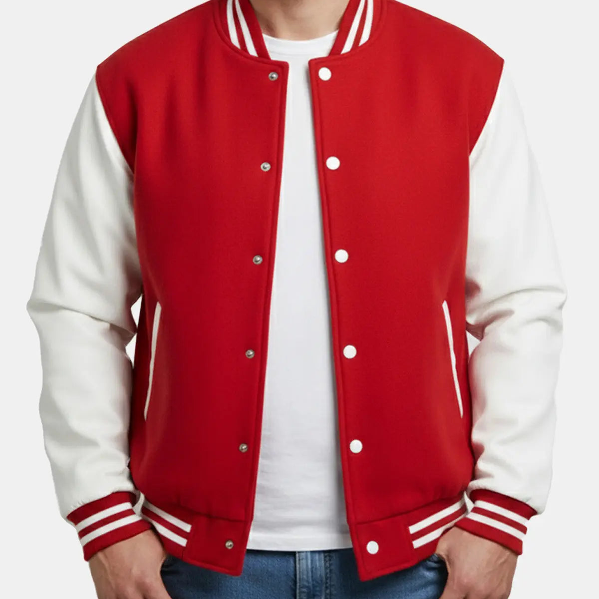 Men's Classic Colorblock Varsity Jacket ElevenOasis