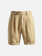 Men's Classic Pleated Casual Shorts