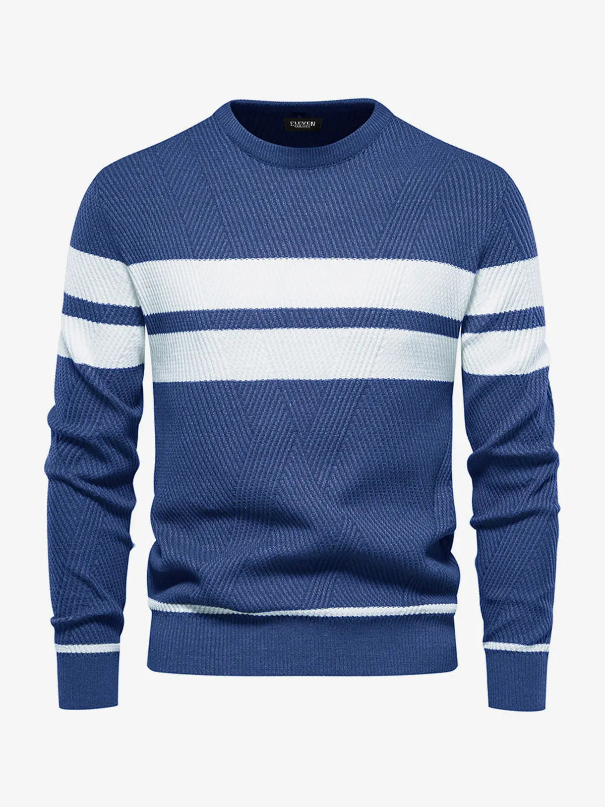 Men's Slim Stripe Knit Sweater ElevenOasis